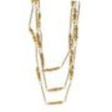 Collier femme, Coeur en strass, XS-2259 Beige (Golden) - 9682-28809