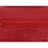 Porte monnaies à zip en cuir CALYSTA Rouge - 9839-30806