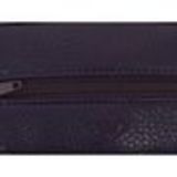 Porte monnaies à zip en cuir CALYSTA Violet - 9839-30808