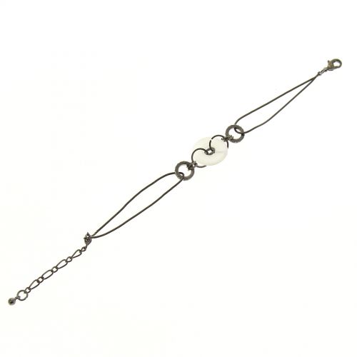 Bracelet médaillon à nacre Mélia
