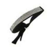 Bracelet strass élastique, 6676 Noir-Blanc AB Black (White) - 6676-32281
