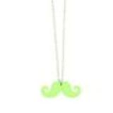 Collier acrylique moustache, 2093 Neon green - 5469-32709