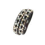 Studded rhinestone wrap bracelet Naika