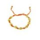 Bracelet fantaisie, tête de mort Orange-or - 1555-36599