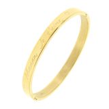 Damen armband aus Edelstahl "Maman je t'aime" MAMMA ICH LIEBE DICH AUF FRANZÖSISCH