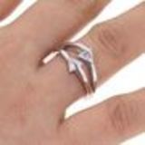 anello Zirconiumm 1 micron oro placcato, 8499 nero