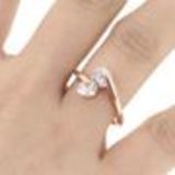 anello Zirconiumm 1 micron oro placcato, 8499 nero