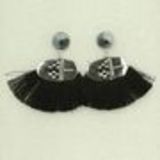Hanging tassel earring, GEORGETTE