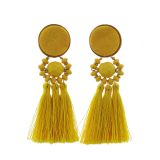 Boucles d'oreilles à pompons frange PAULINE