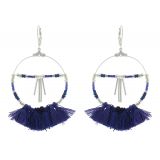 Boucles d'oreilles pendantes à franges, HELEN