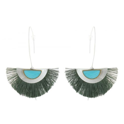 Boucles d'oreilles pendantes à franges, LANA