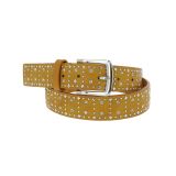 Denim Studded leather belt, KELLYA