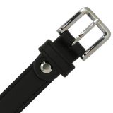 Cinturón de 2 cm cuero italiano genuino para las mujeres, LINDA