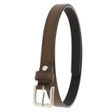 Cinturón de 2 cm cuero italiano genuino para las mujeres, LINDA