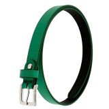 Cinturón de 2 cm cuero italiano genuino para las mujeres, LINDA