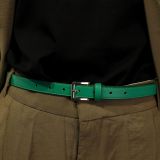 Cinturón de 2 cm cuero italiano genuino para las mujeres, LINDA