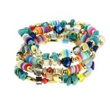 Pulsera étnico expandible con perla THEA