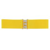 Ceinture femme élastique large à boucle 3 boutons, GLORIA Fabriqué en France