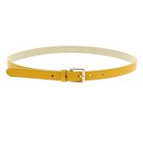 Cinturón de 2 cm cuero italiano genuino para las mujeres, LINDA