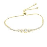 Damen armband aus Edelstahl, Strass und zirconia, LUCILE