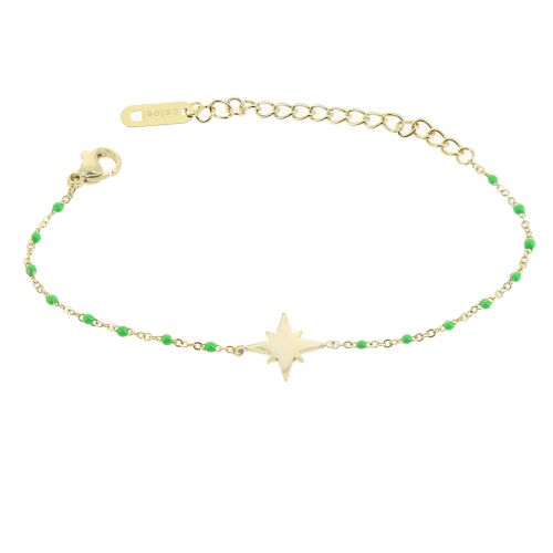 Bracciale in acciaio inossidabile da donna, Stella, HACI
