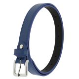 Cinturón de 2 cm cuero italiano genuino para las mujeres, LINDA