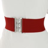 Wide Waist Elasticated Woman Belt, GLORIA Made in France