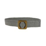 Ceinture femme élastique tressé avec boucle en Bois, Fabriqué en France, CHARLOTTE