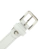 Cinturón de 2 cm cuero italiano genuino para las mujeres, LINDA