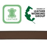 Cinturón de 2 cm cuero italiano genuino para las mujeres, LINDA