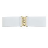 Ceinture femme élastique large à boucle 3 boutons, GLORIA Fabriqué en France