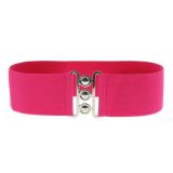 Ceinture femme élastique large à boucle 3 boutons, GLORIA Fabriqué en France