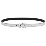 Cinturón de 2 cm cuero italiano genuino para las mujeres, LINDA
