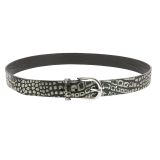 Ceinture femme en Cuir de Taureau à Tannage végétale, Ceinture femme de 3 cm de largeur, Ceinture pour jeans, pantalons, RIVOLI