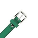 Cinturón de 2 cm cuero italiano genuino para las mujeres, LINDA