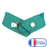 Cowhide leather elastic belt for women, DARLENE