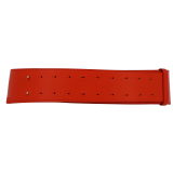 Women's wide genuine leather belt with a round cross buckle SOLAINE