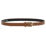 Cinturón de 2 cm cuero italiano genuino para las mujeres, LINDA