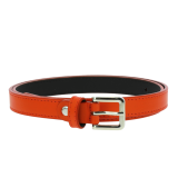 Cinturón de 2 cm cuero italiano genuino para las mujeres, LINDA