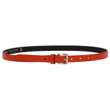 Cinturón de 2 cm cuero italiano genuino para las mujeres, LINDA