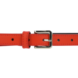 Cinturón de 2 cm cuero italiano genuino para las mujeres, LINDA