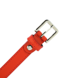 Cinturón de 2 cm cuero italiano genuino para las mujeres, LINDA