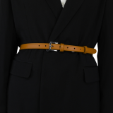 2 cm Gürtel echtes italienisches Leder für damen, LINDA