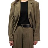 Cintura da donna in pelle di toro, concia vegetale, cintura da donna larga 3 cm, cintura per jeans, pantaloni, RIVOLI