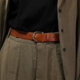 Damengürtel aus pflanzlich gegerbtem Vollnarbenleder, 3 cm breiter Damengürtel, Gürtel für Jeans, Hosen, RIVOLI