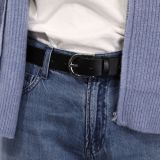 Damengürtel aus pflanzlich gegerbtem Vollnarbenleder, 3 cm breiter Damengürtel, Gürtel für Jeans, Hosen, RIVOLI
