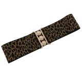 Wide Waist Elasticated Woman Belt, GLORIA Made in France