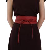 Ceinture femme Obi Cuir d'Italie, fabriqué en France, CASSIANE
