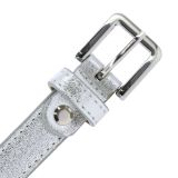 Cinturón de 2 cm cuero italiano genuino para las mujeres, LINDA